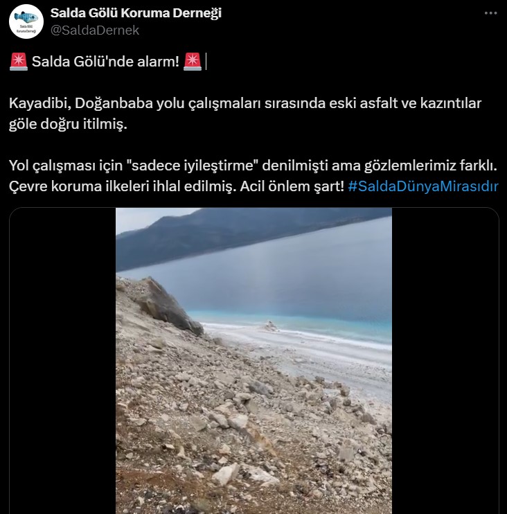 Salda Gölü'nde kuraklık tehlikesi ve çöpler alarm veriyor: