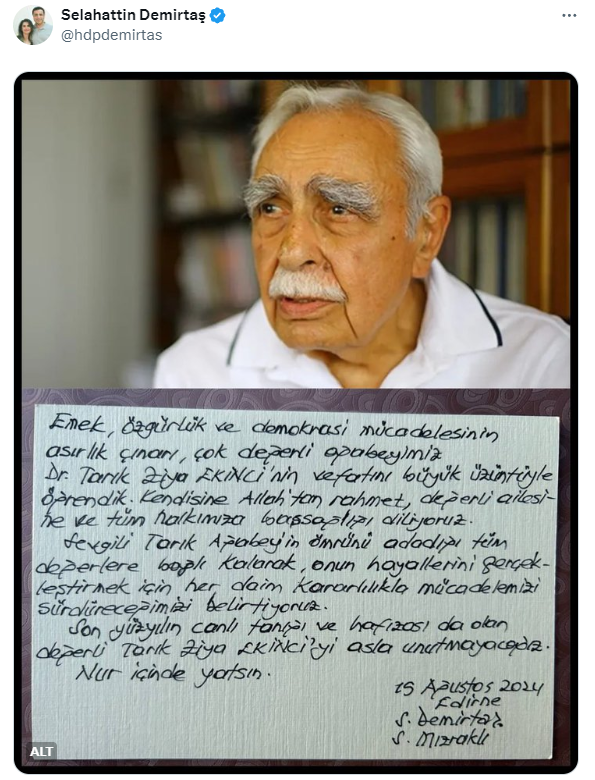 Tarık Ziya Ekinci’nin son röportajından: PKK miadını doldurdu, derin devlet ve hükümet artık birlikte çalışıyor