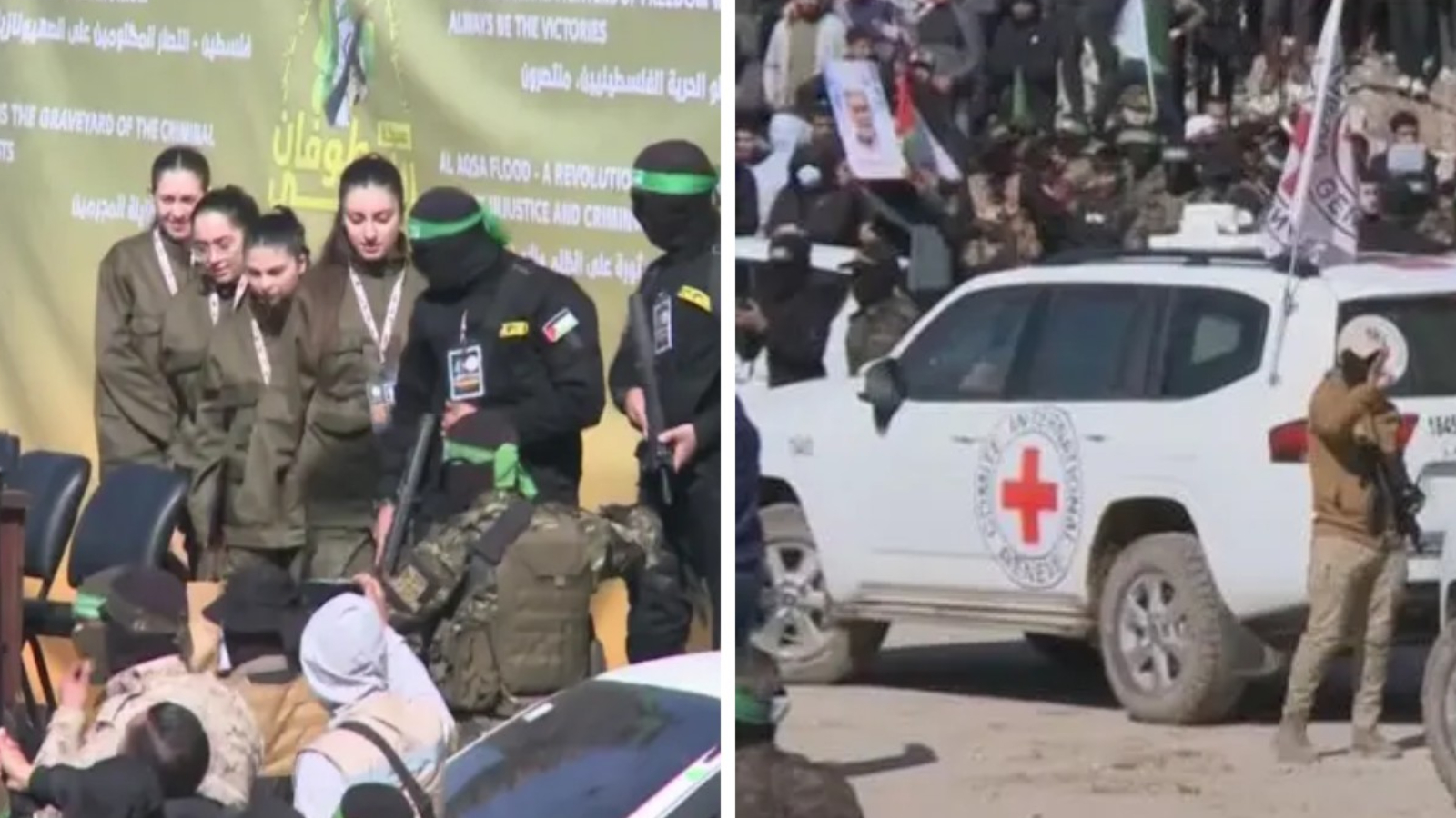 Gazze'de rehine-tutuklu takası: Hamas, 4 İsrailli rehineyi daha Kızılhaç'a teslim etti! - Resim : 1